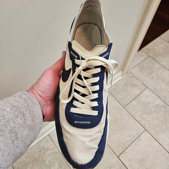 Nike Men's Waffle One SE Trainers, Midnight Navy/Coconut Milk, Sz 13 - Picture 14 of 16